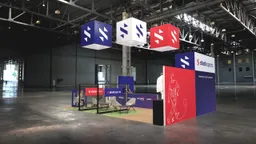 20x20 Island booth design by Reaction Space